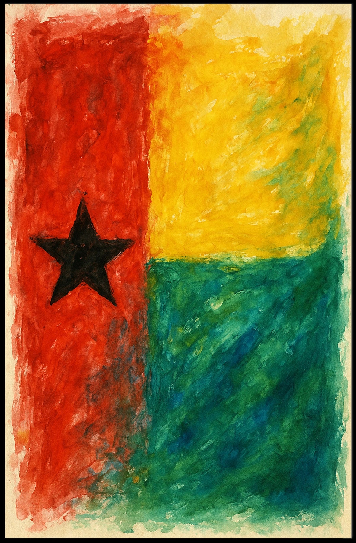 Abstract Flag Art Abstract Poster