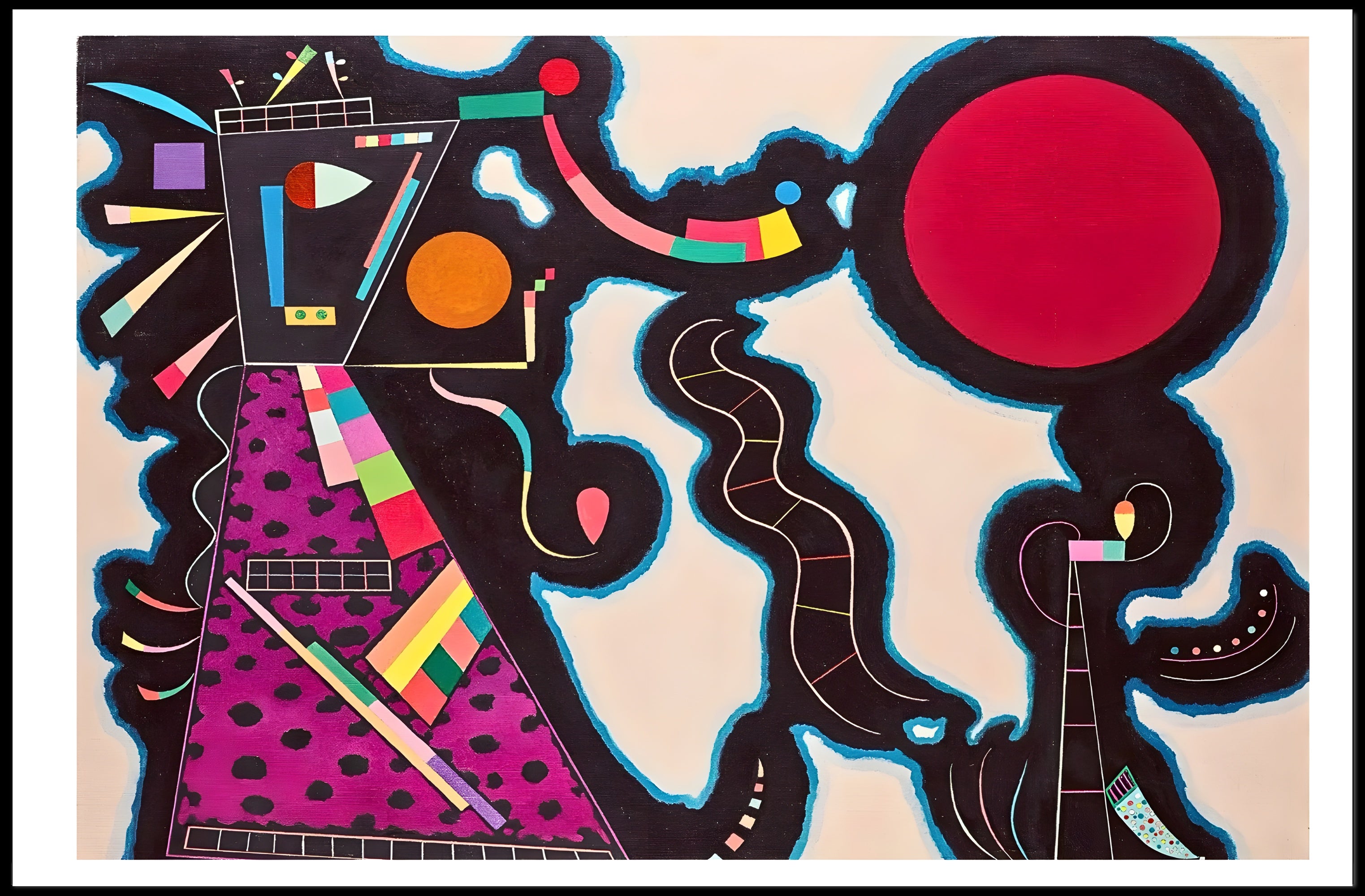 Abstract Geometric Symphony Poster