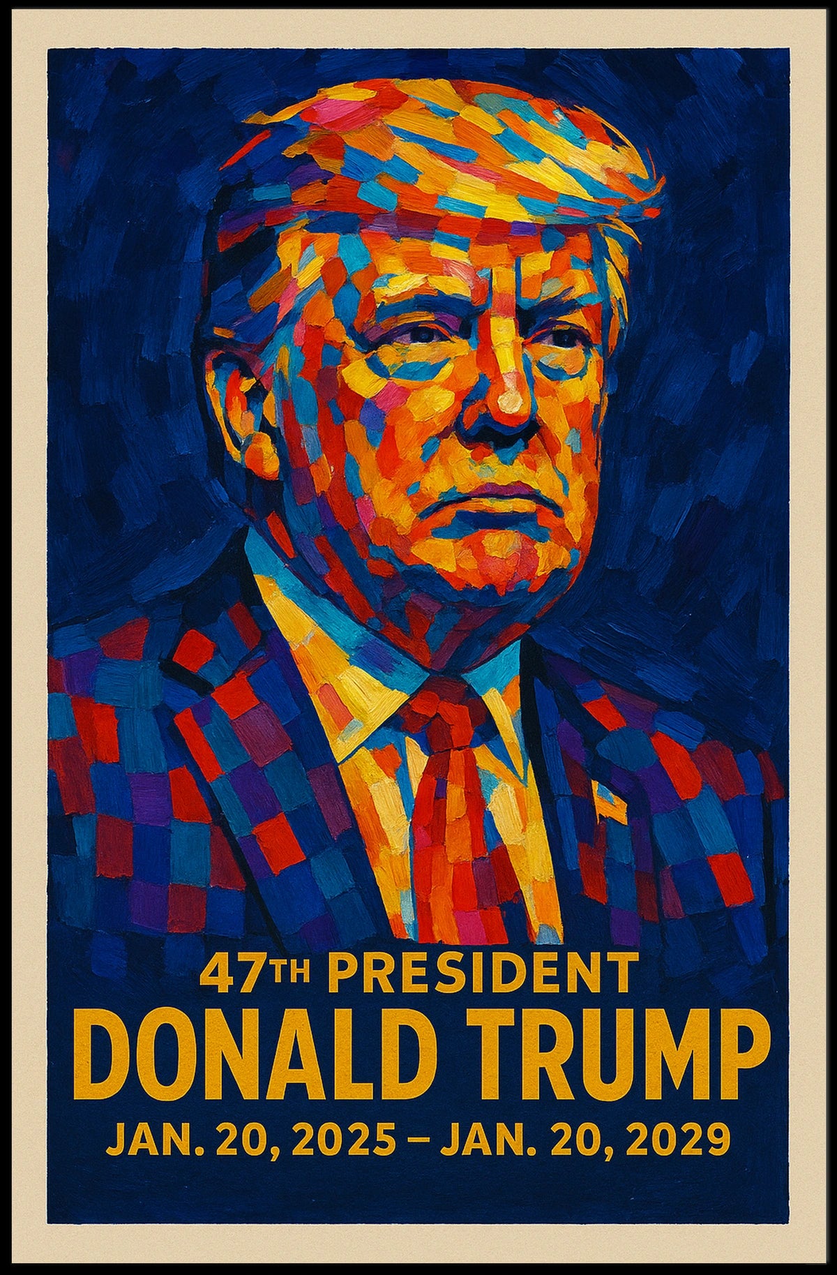 Donald Trump 47th President Poster