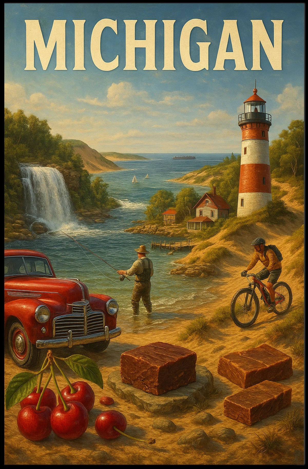 Discover Michigan Poster