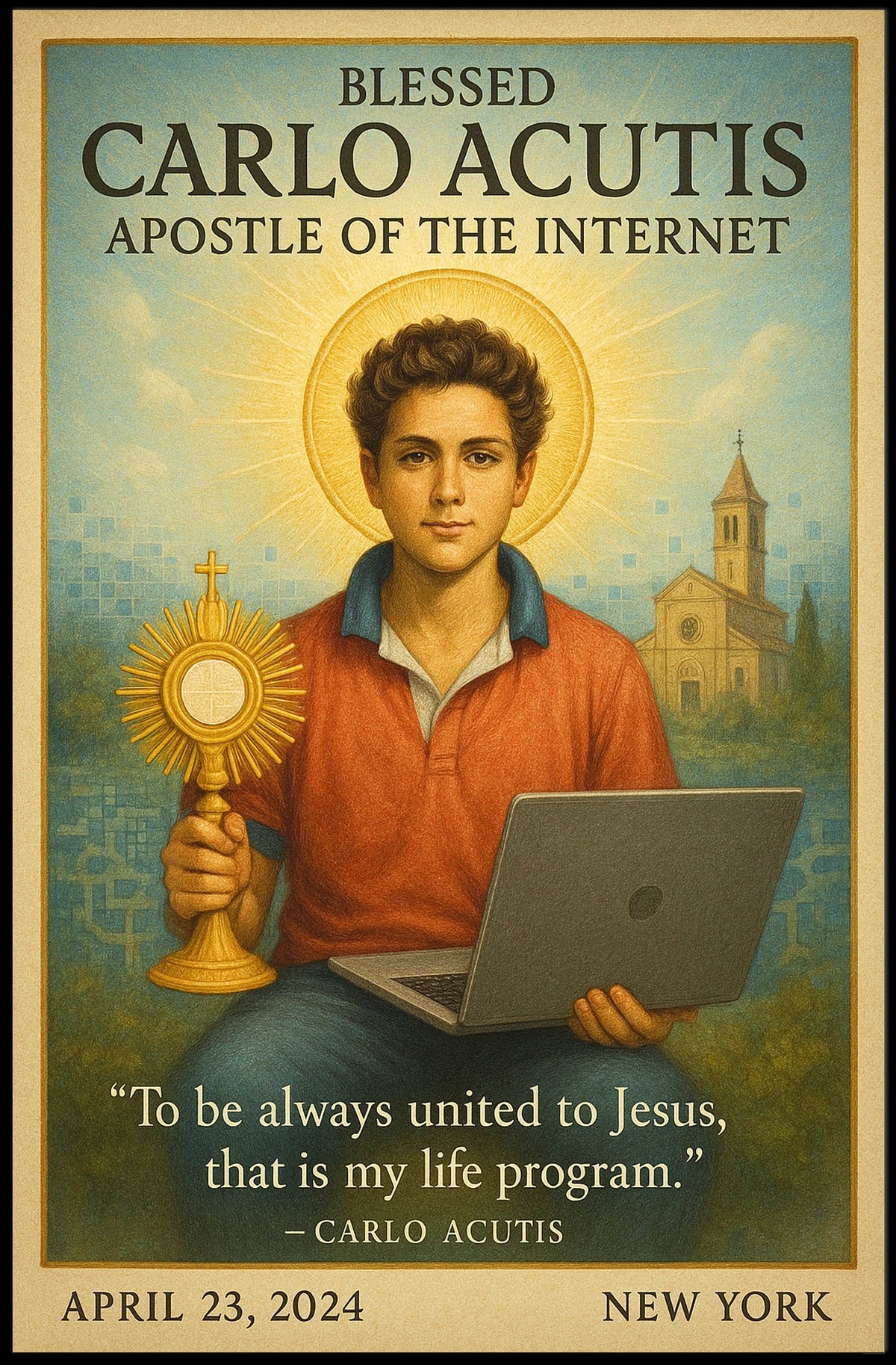 Carlo Acutis Apostle of the Internet Poster