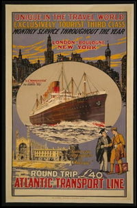 Atlantic Transport Line Cruise Poster PosterGoat