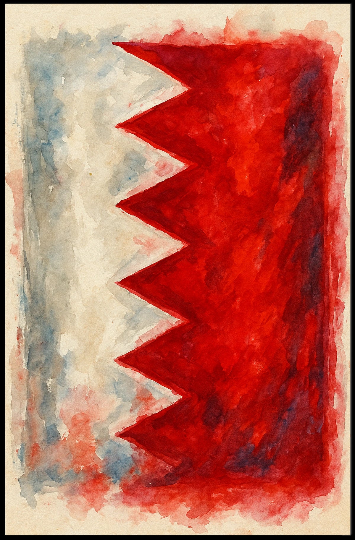 Abstract National Colors Abstract Poster