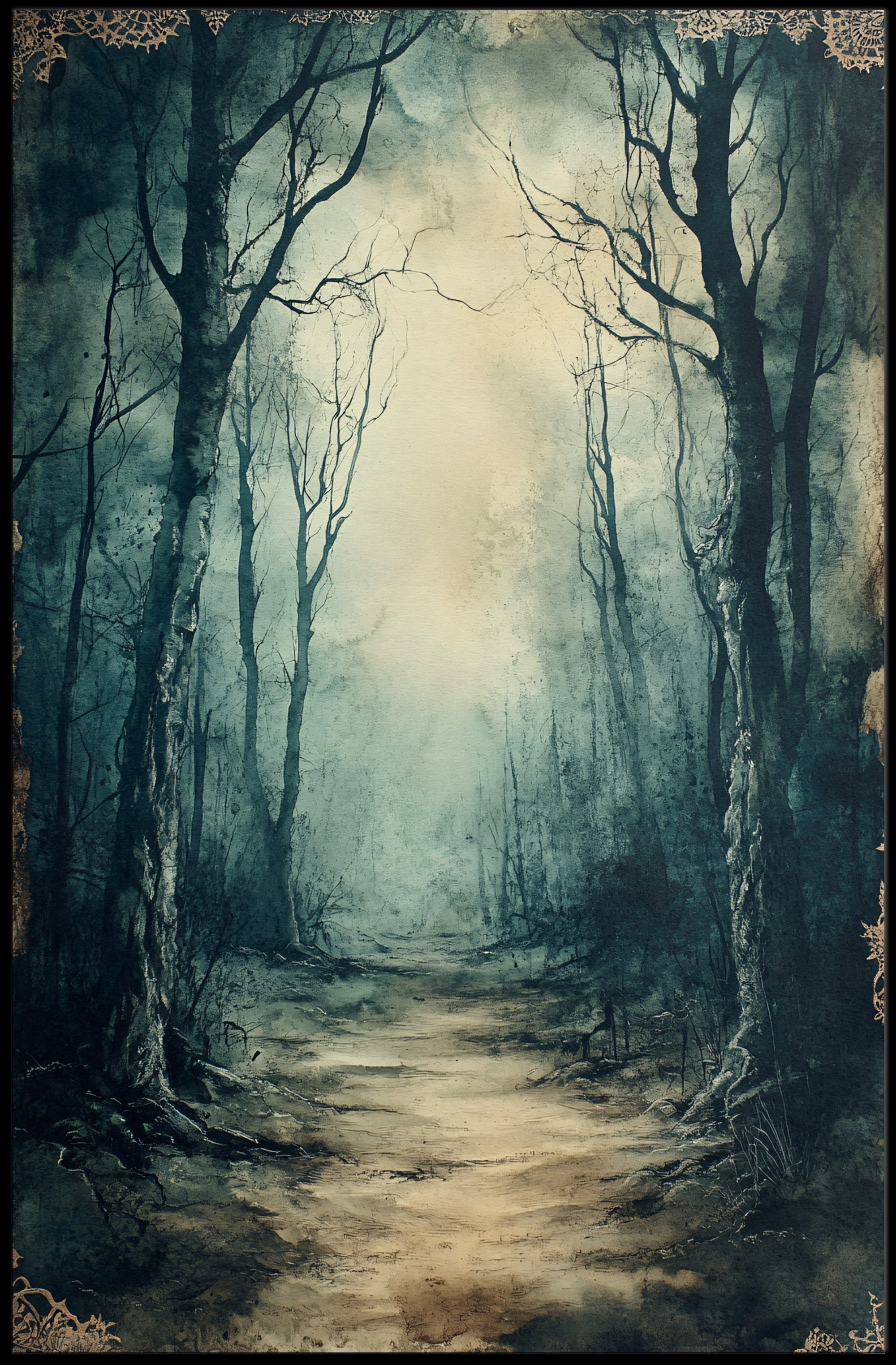 Enchanted Forest Path Poster
