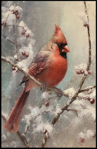 Winter Cardinal Poster