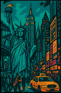 New York Vibes Art Print Iconic Skyline For NYC Lovers