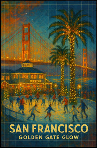 San Francisco Golden Gate Glow Poster