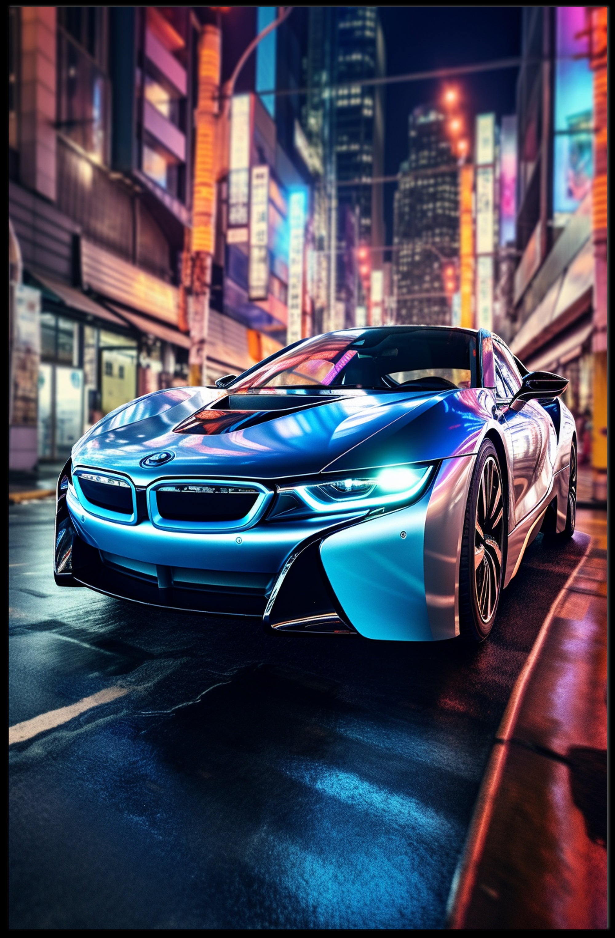 Sleek Urban Ride Poster PosterGoat