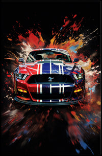 Dynamic Automotive Art Poster PosterGoat