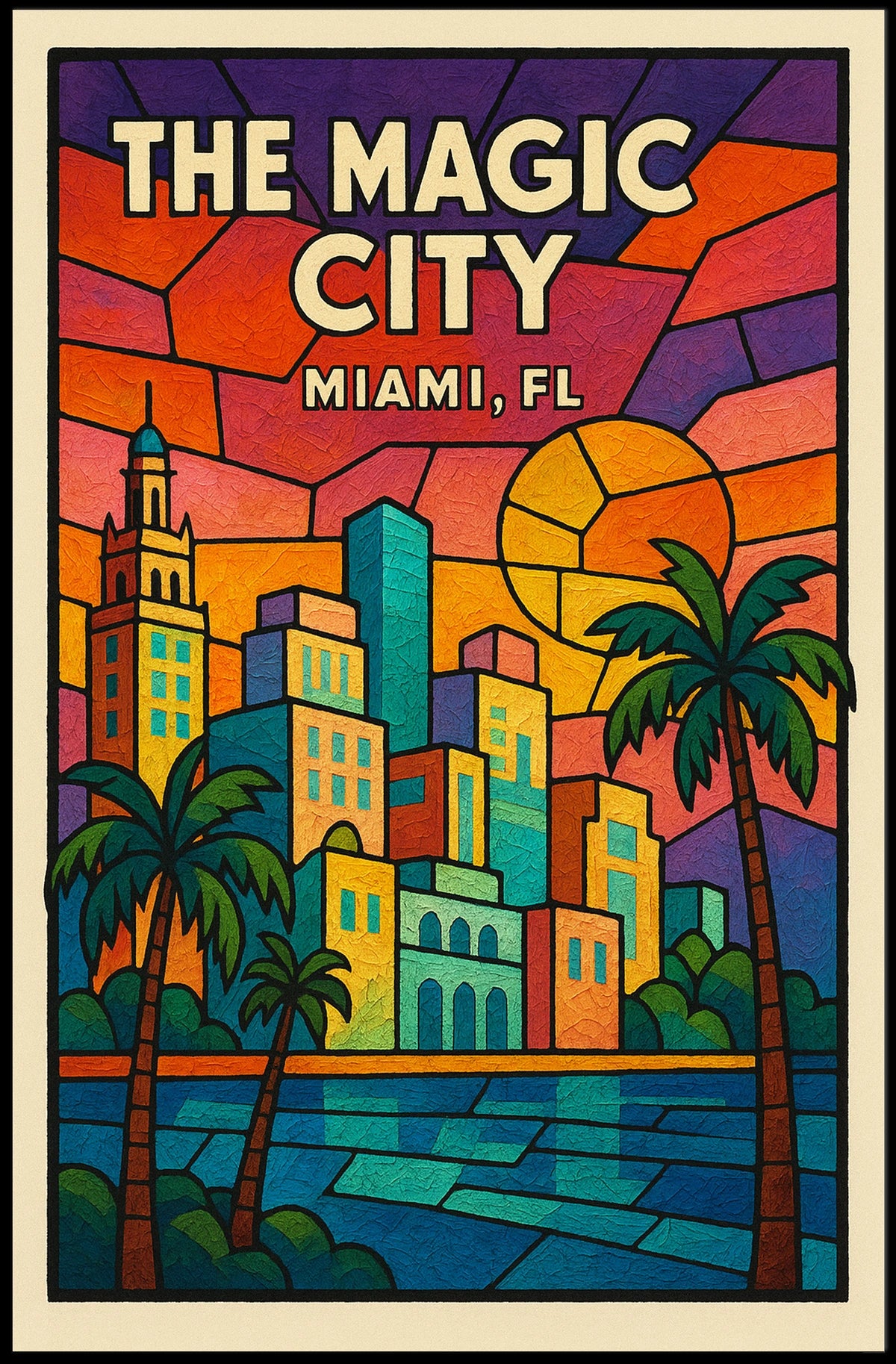 The Magic City Miami, FL Poster
