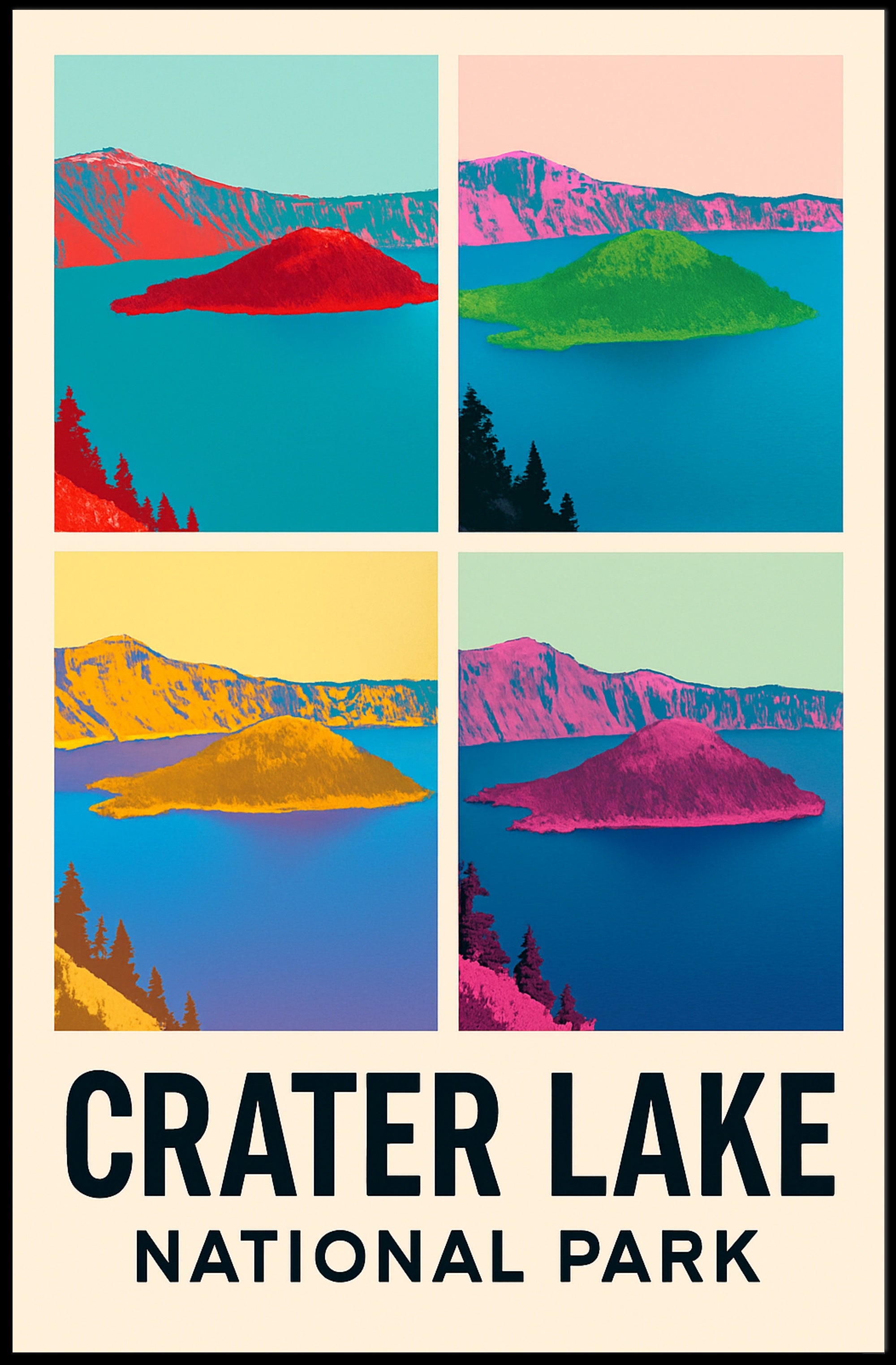 Crater Lake National Park Poster