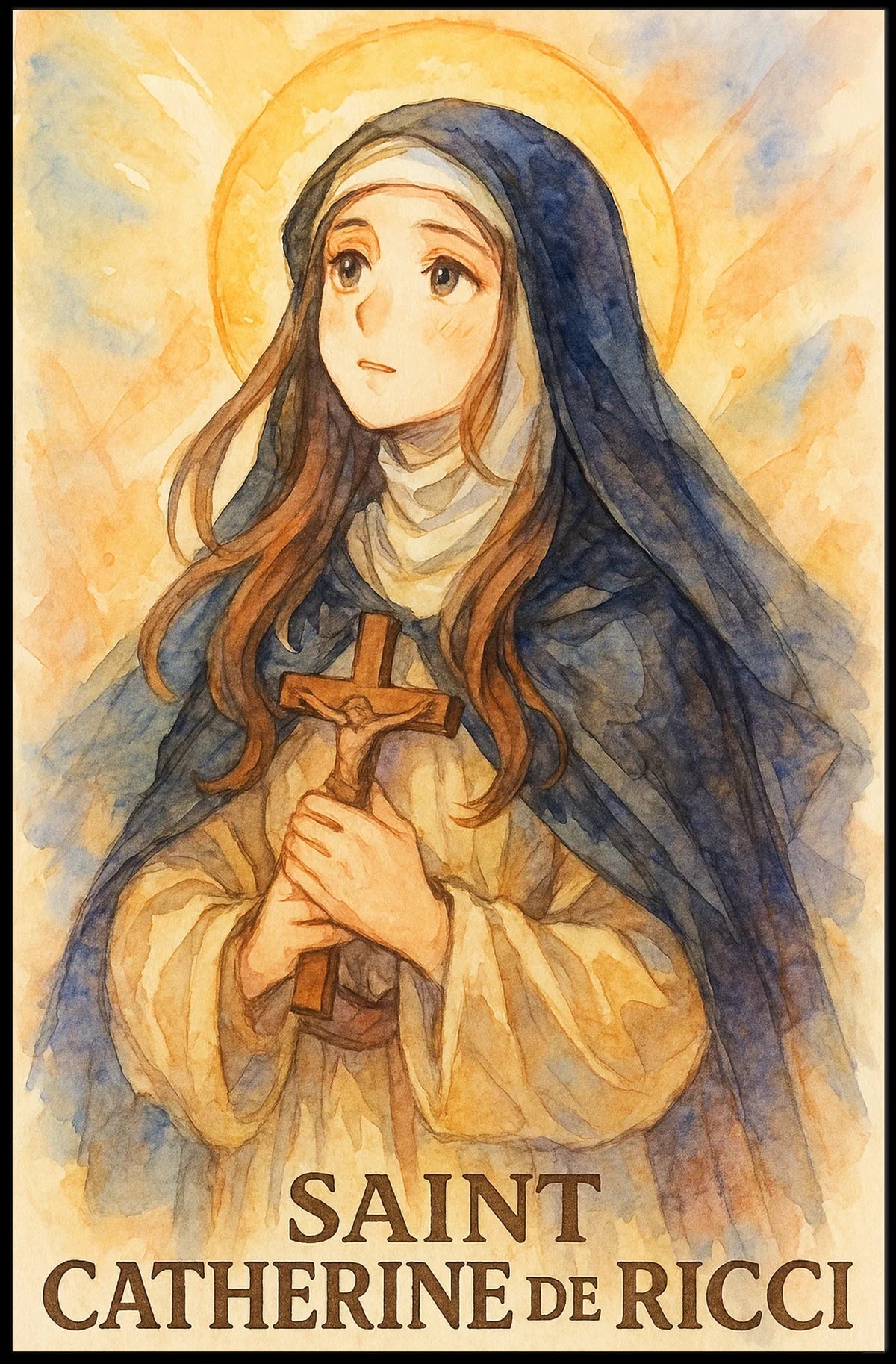 Saint Catherine De Ricci Patron Saint Heritage Poster