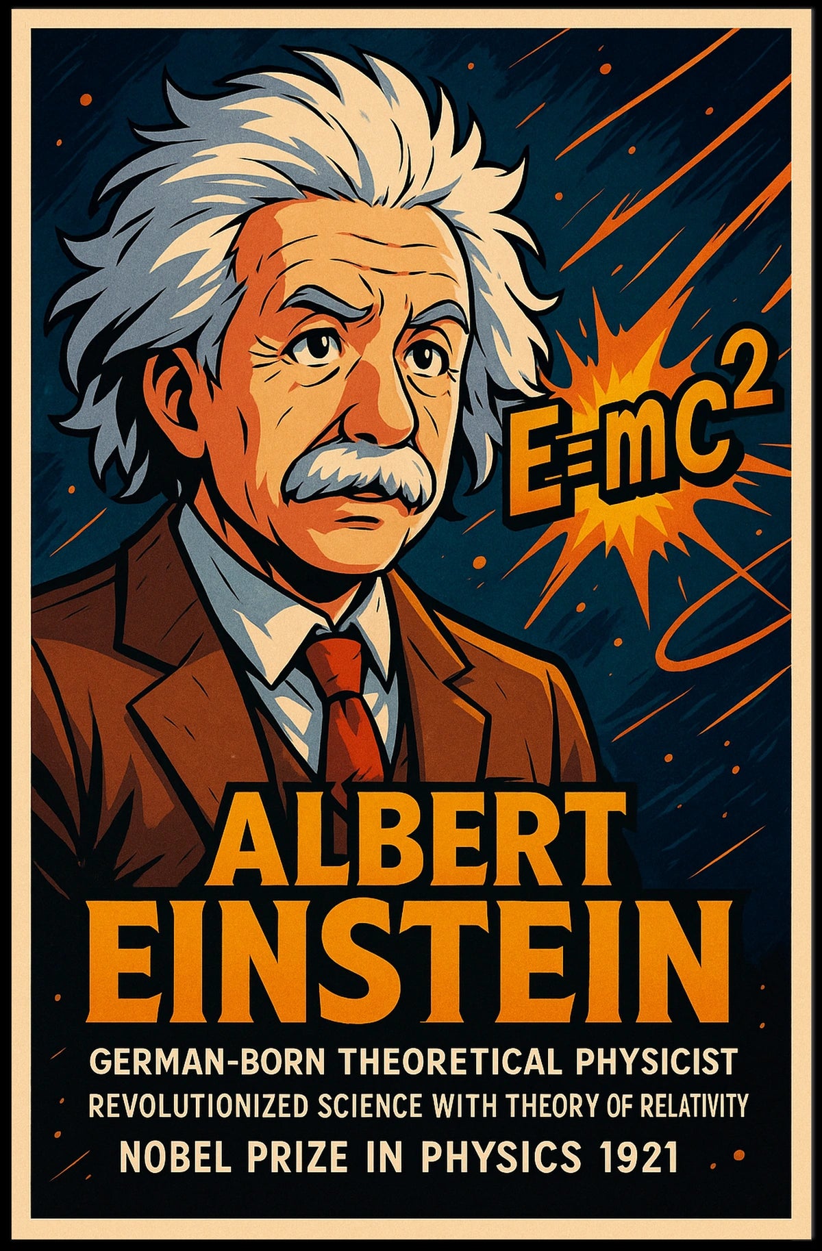 Albert Einstein Theoretical Physicist Poster