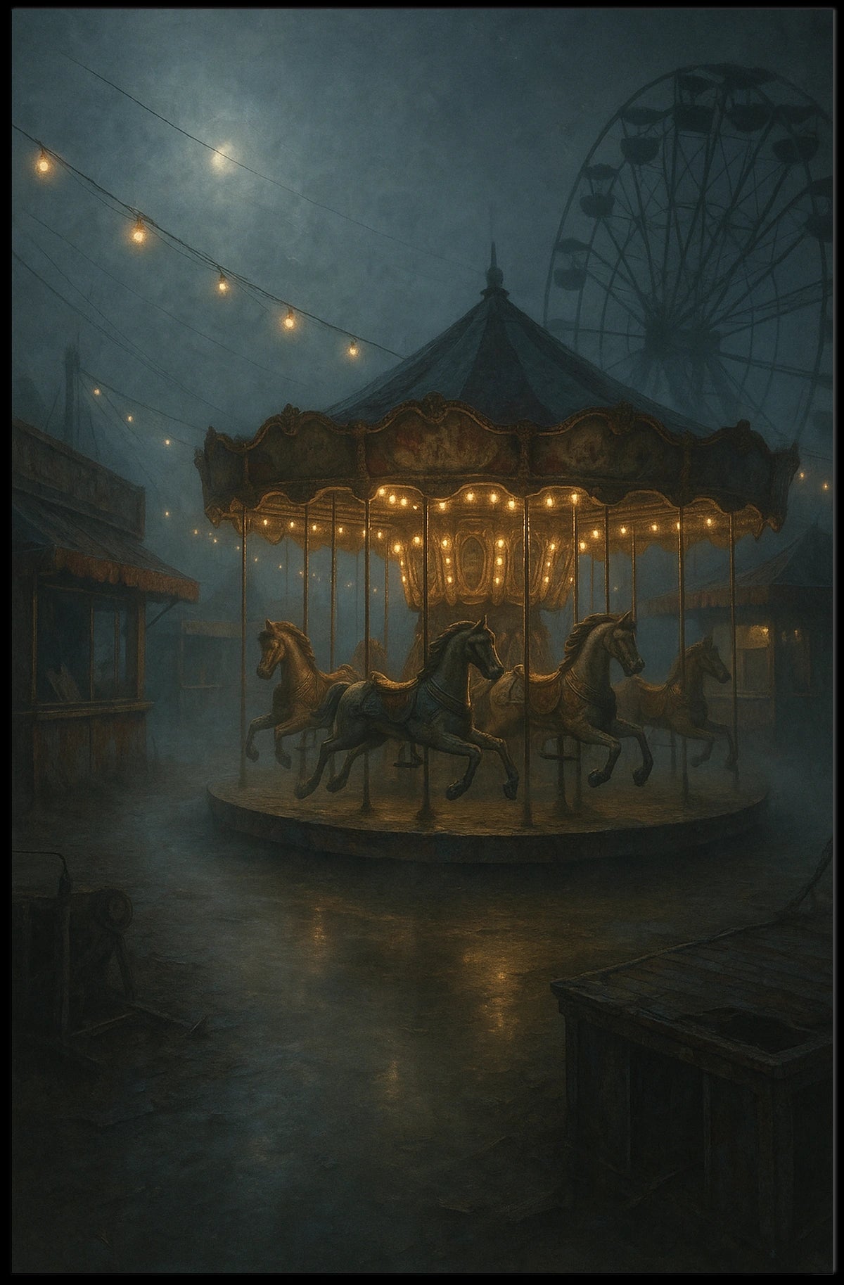 Enchanted Carnival Night Poster