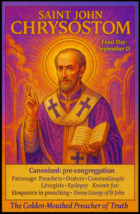 Saint John Chrysostom The Golden-Mouthed Preacher Poster PosterGoat