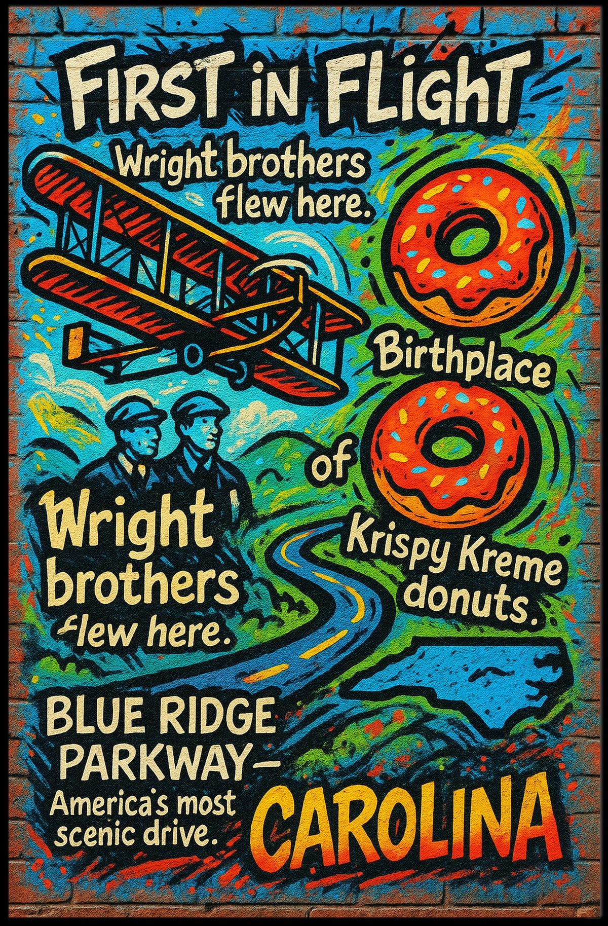 First in Flight Celebrating Carolina Poster