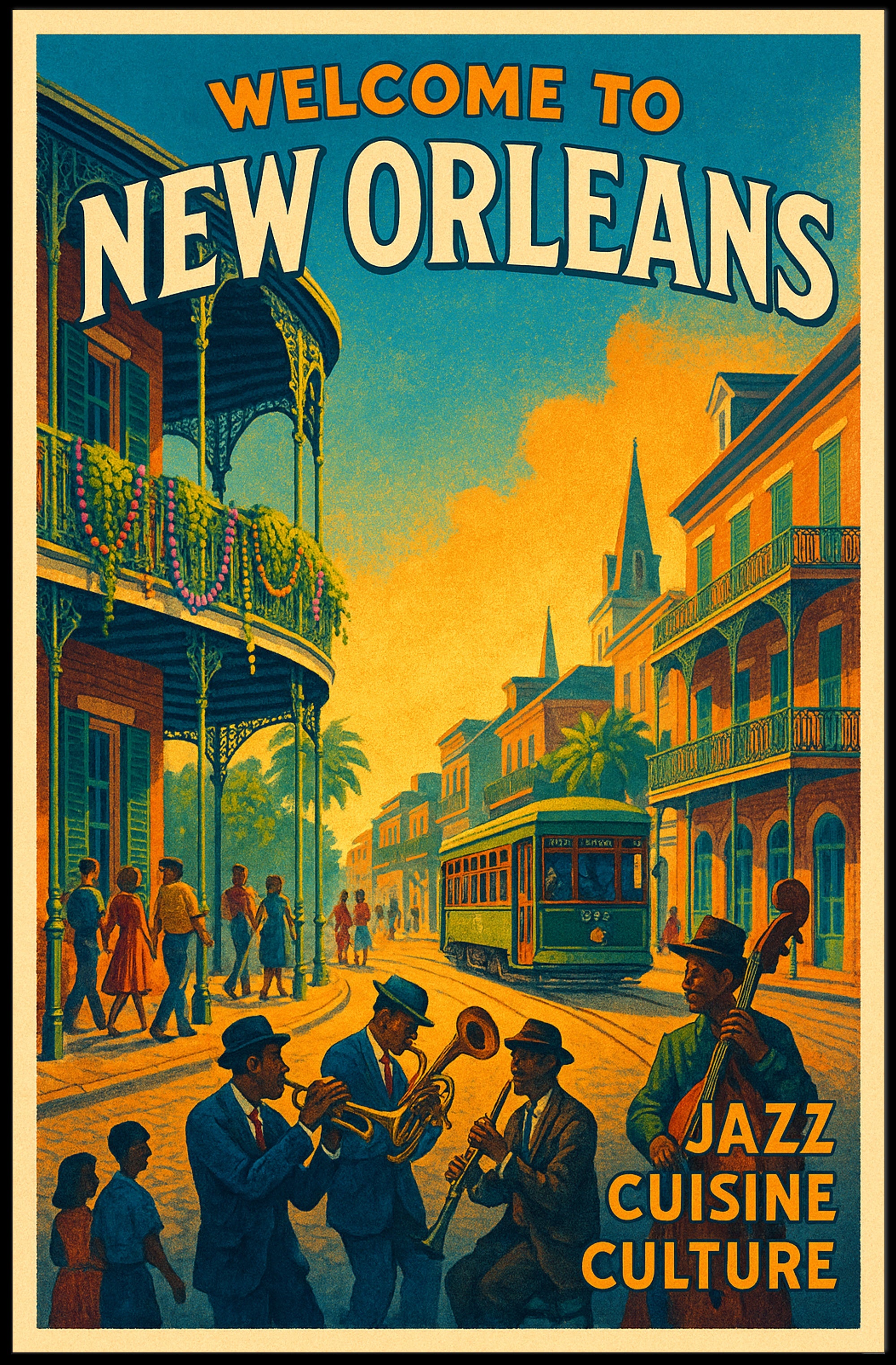 Welcome to New Orleans Poster PosterGoat