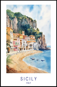 Scenic Sicily Poster PosterGoat