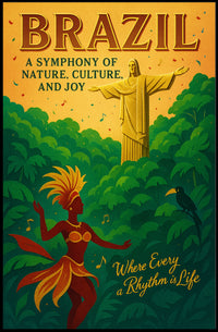 Brazil A Symphony Of Nature, Culture, Poster