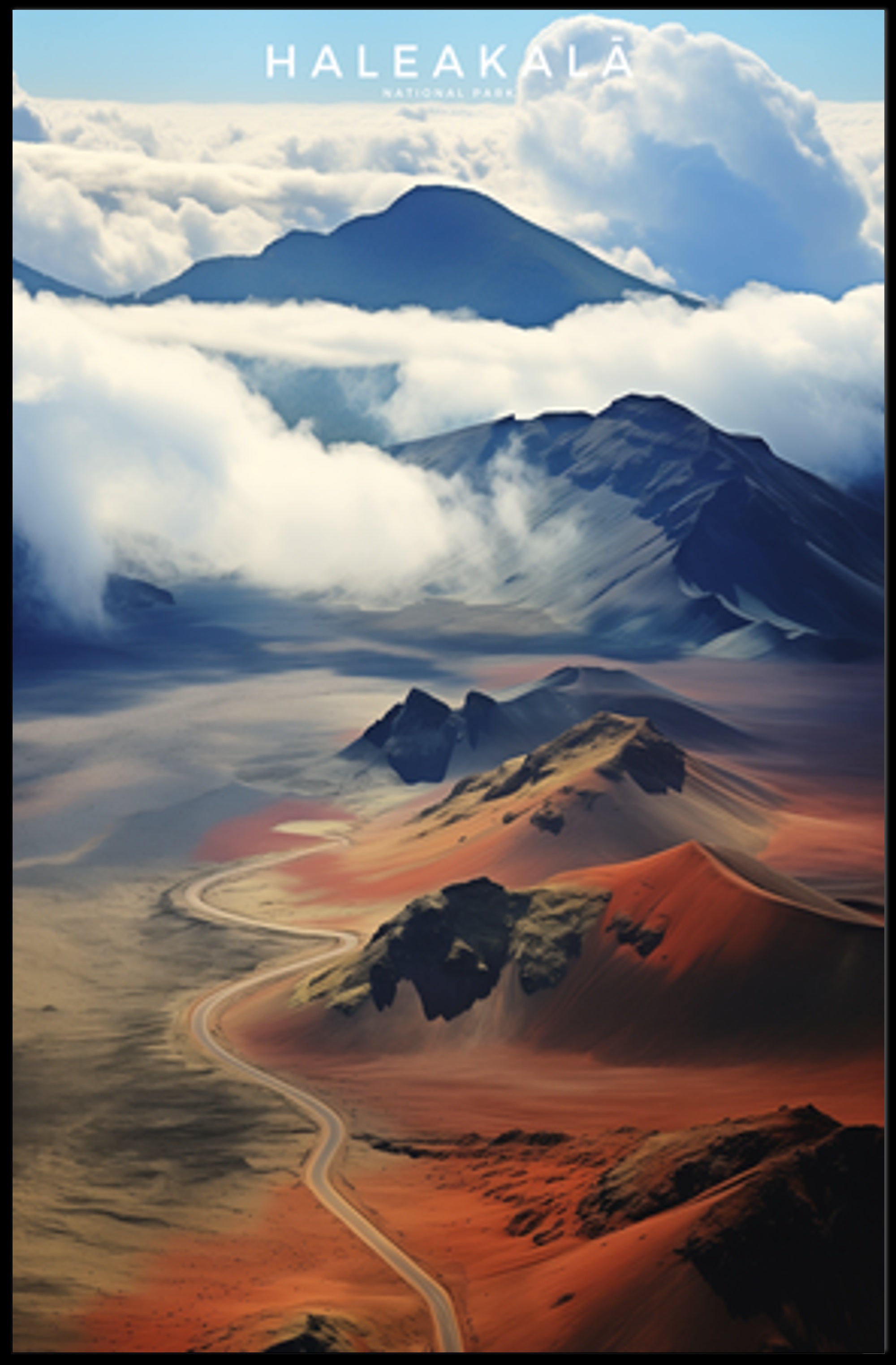Haleakalā National Park Travel Poster Print