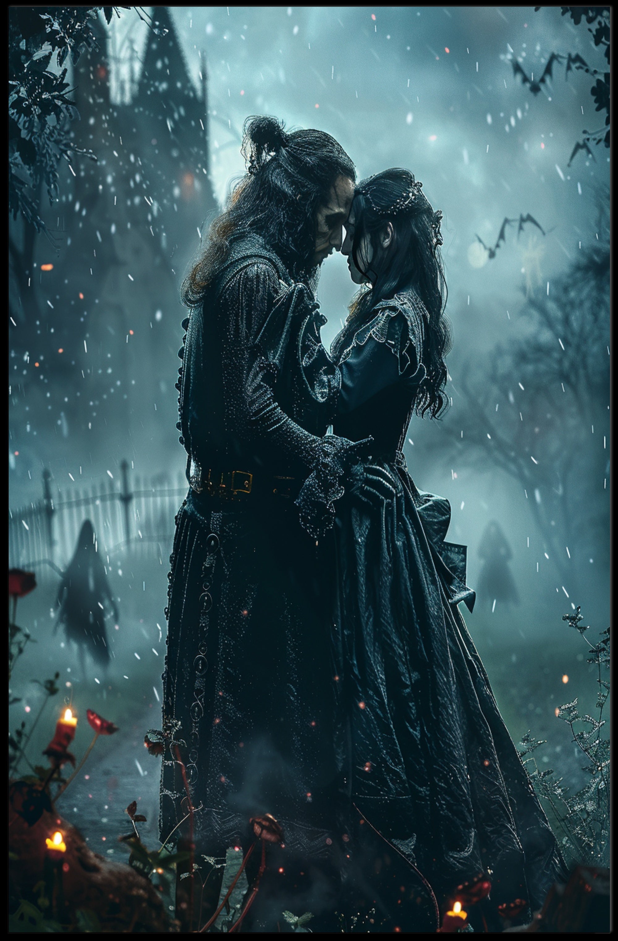 Gothic Romance in the Mist Poster PosterGoat
