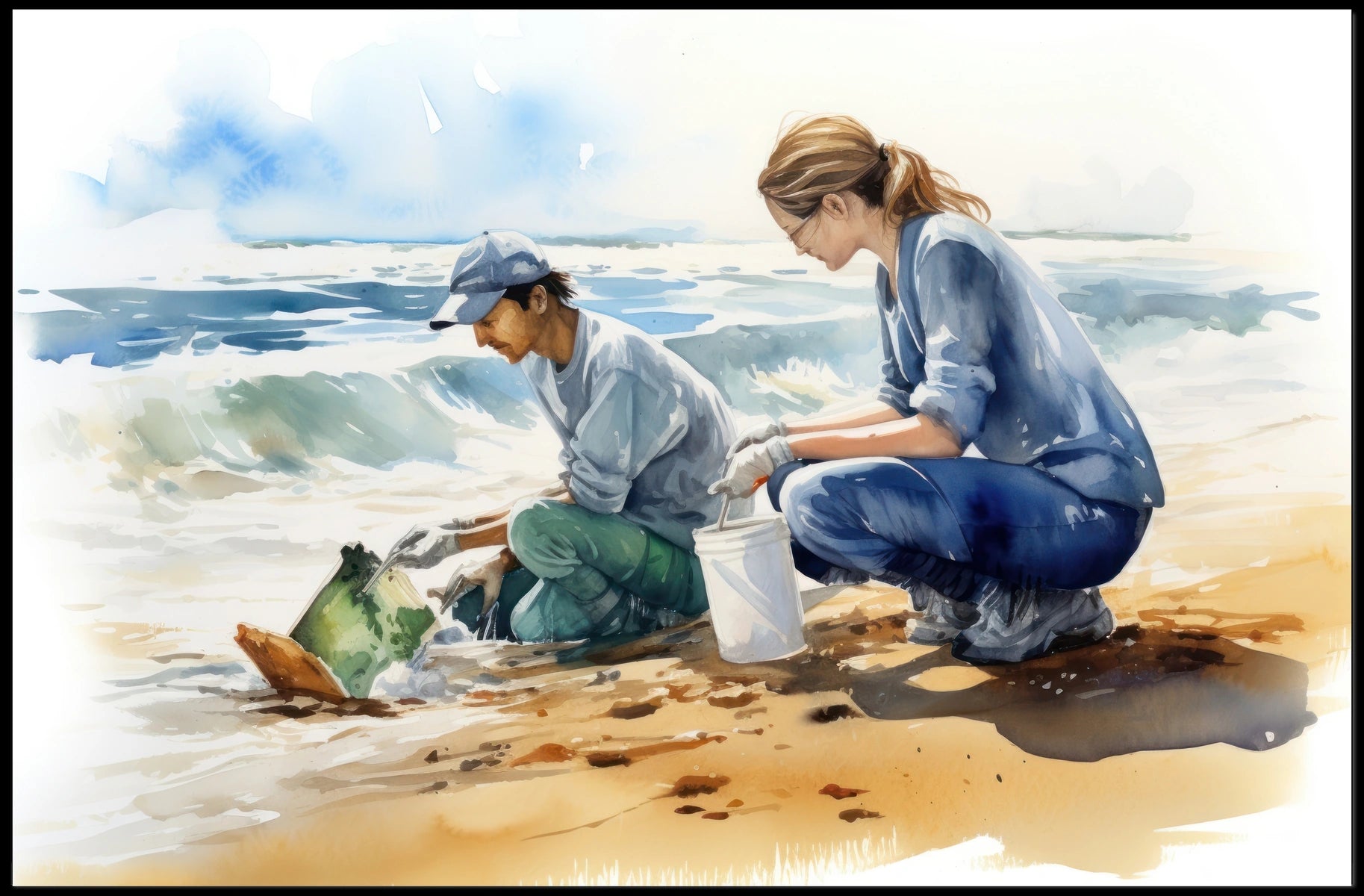 Beach Cleanup Effort Poster