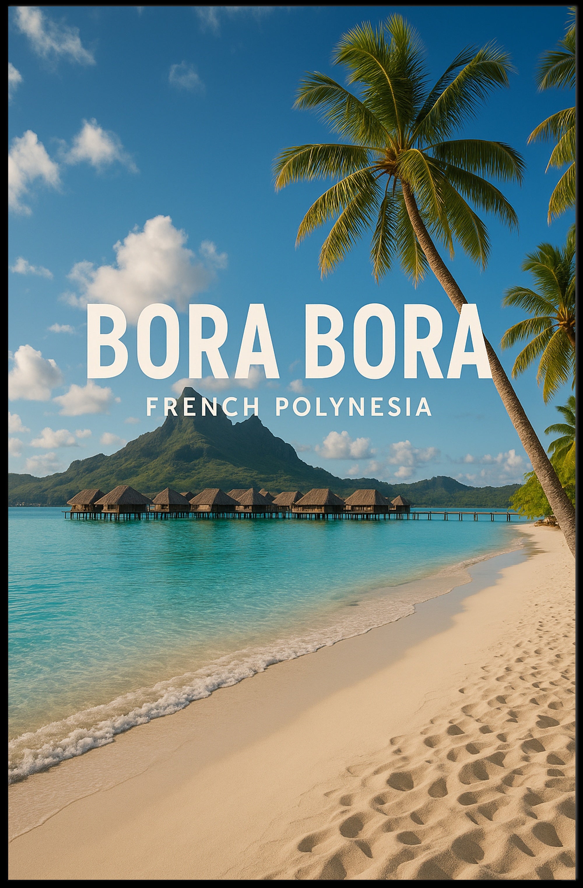 Bora Bora Tropical Paradise Travel Poster PosterGoat