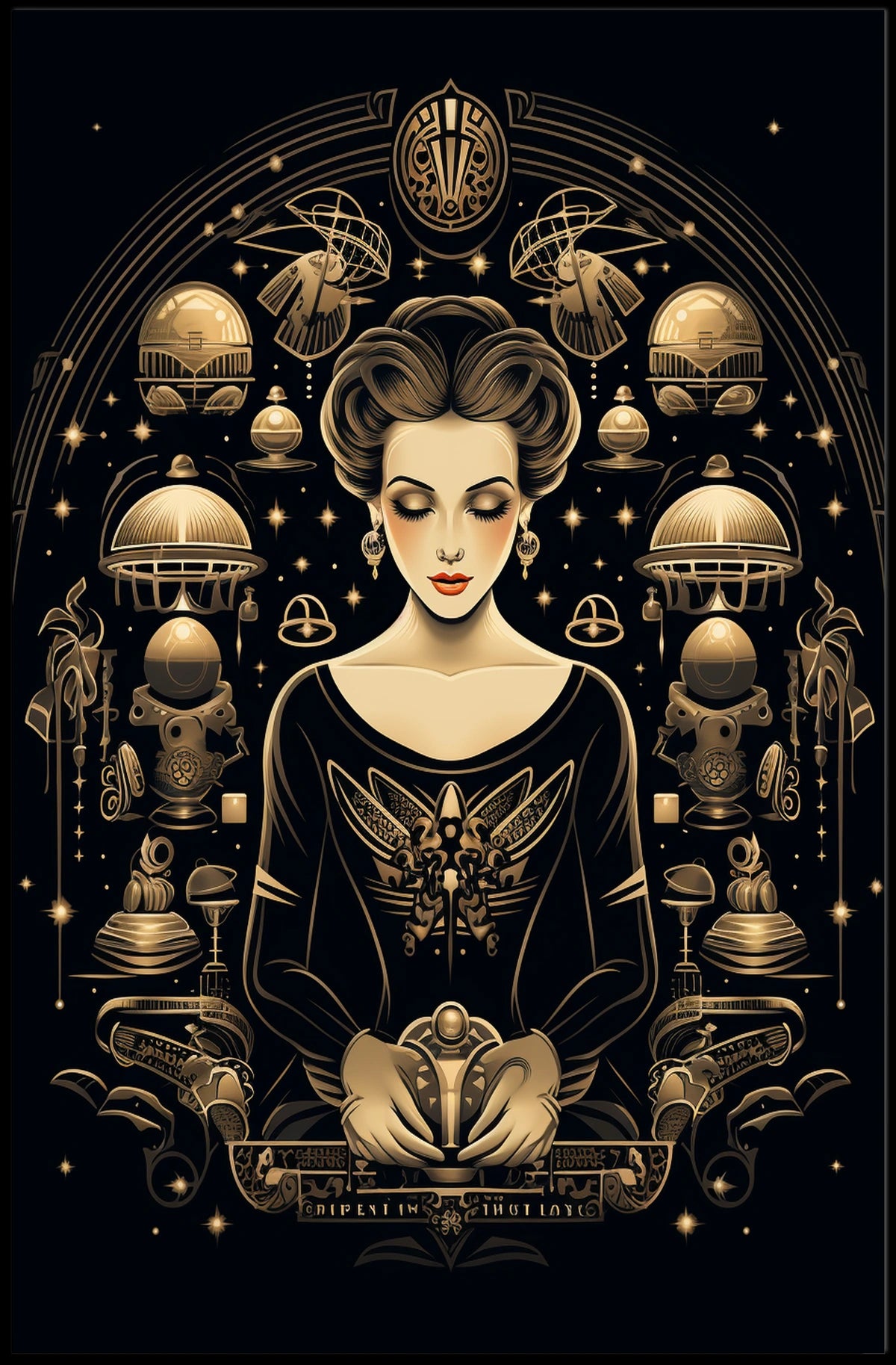 Celestial Elegance Poster