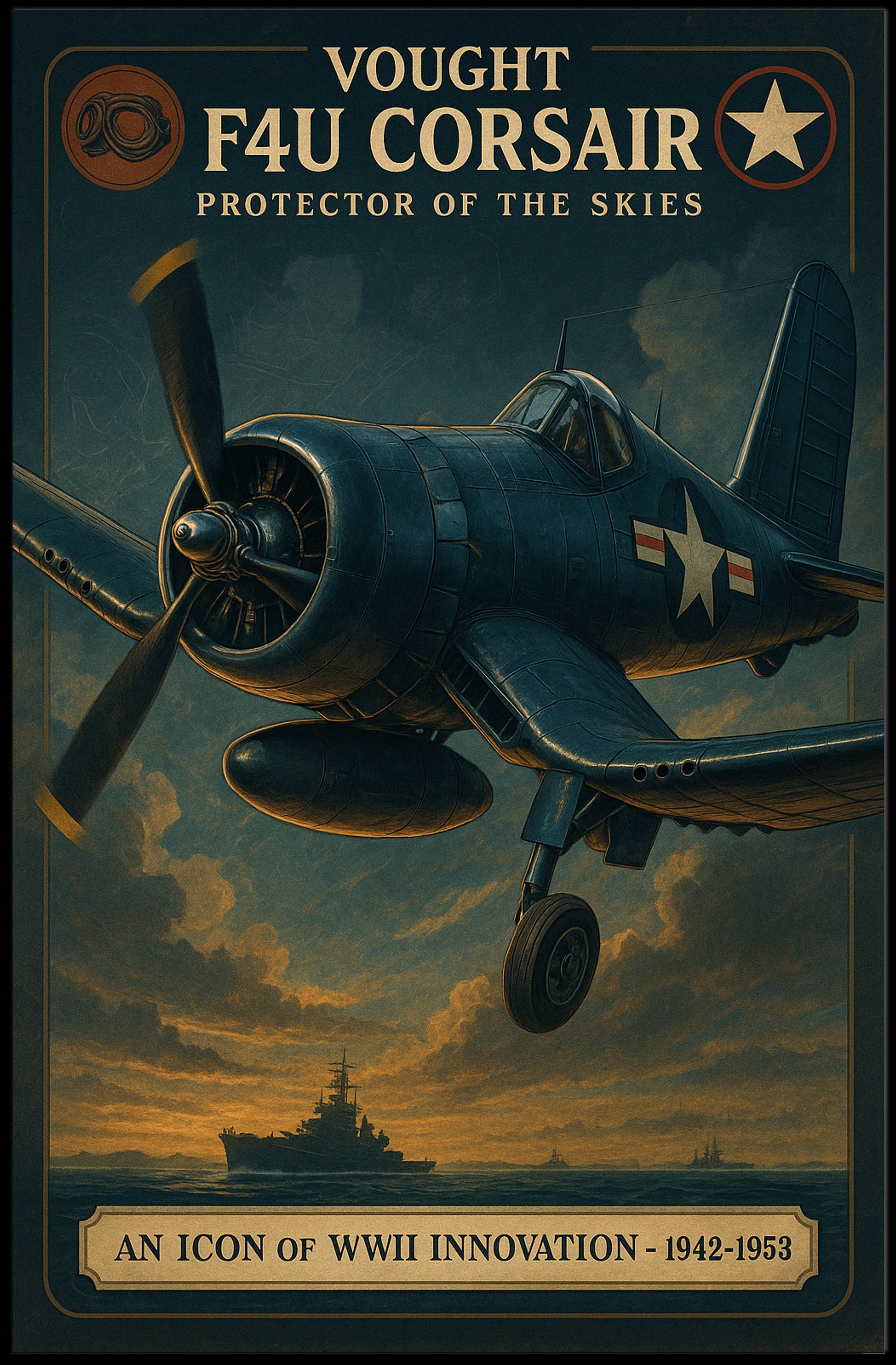 Vought F4U Corsair Poster
