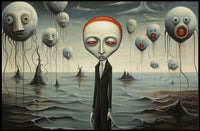 Eerie Surrealism: Dreamy Otherworldly Art Poster - Artistic Poster