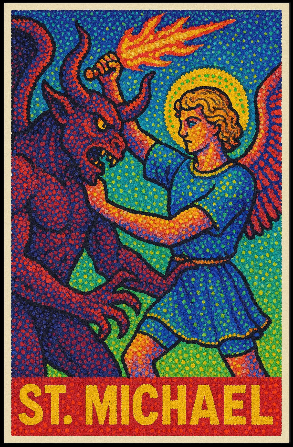 Saint Michael Divine Art Poster