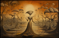 Surreal Dreamscape: Mystical Walk Through Fantasy or Mythology Poster