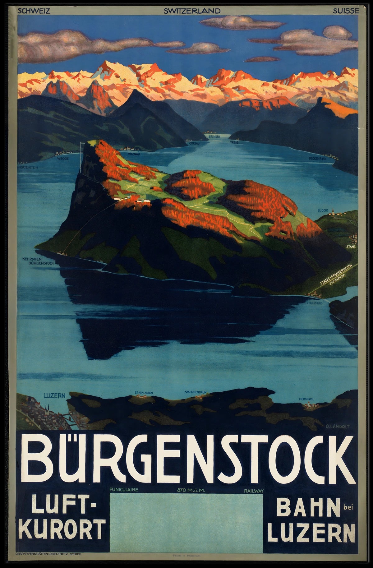 Bürgenstock Scenic Swiss Retreat Poster