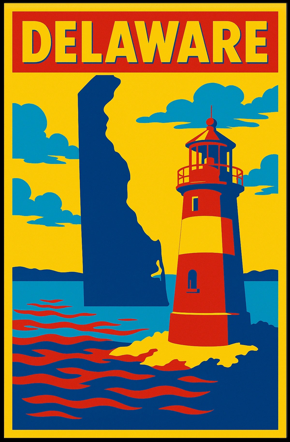 Delaware Lighthouse Poster