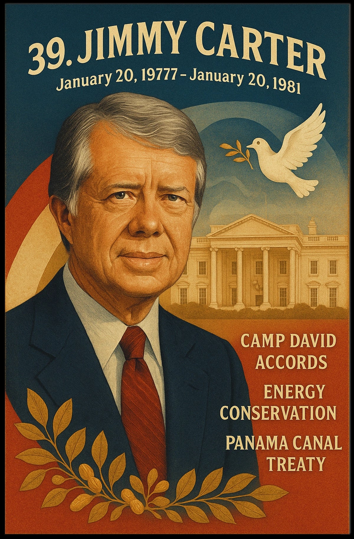 Jimmy Carter 39th President Poster