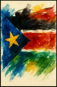 Vibrant Flag Art Poster