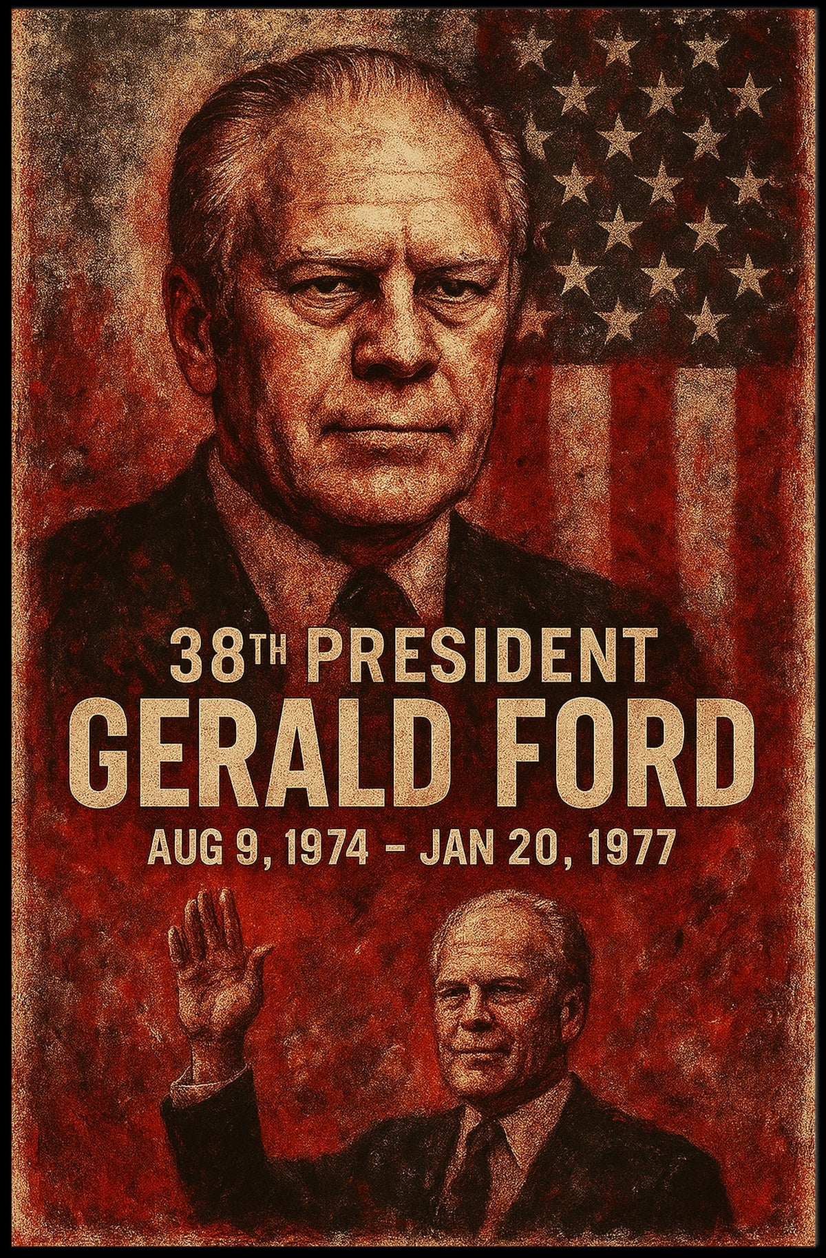 Gerald Ford 38th President Poster