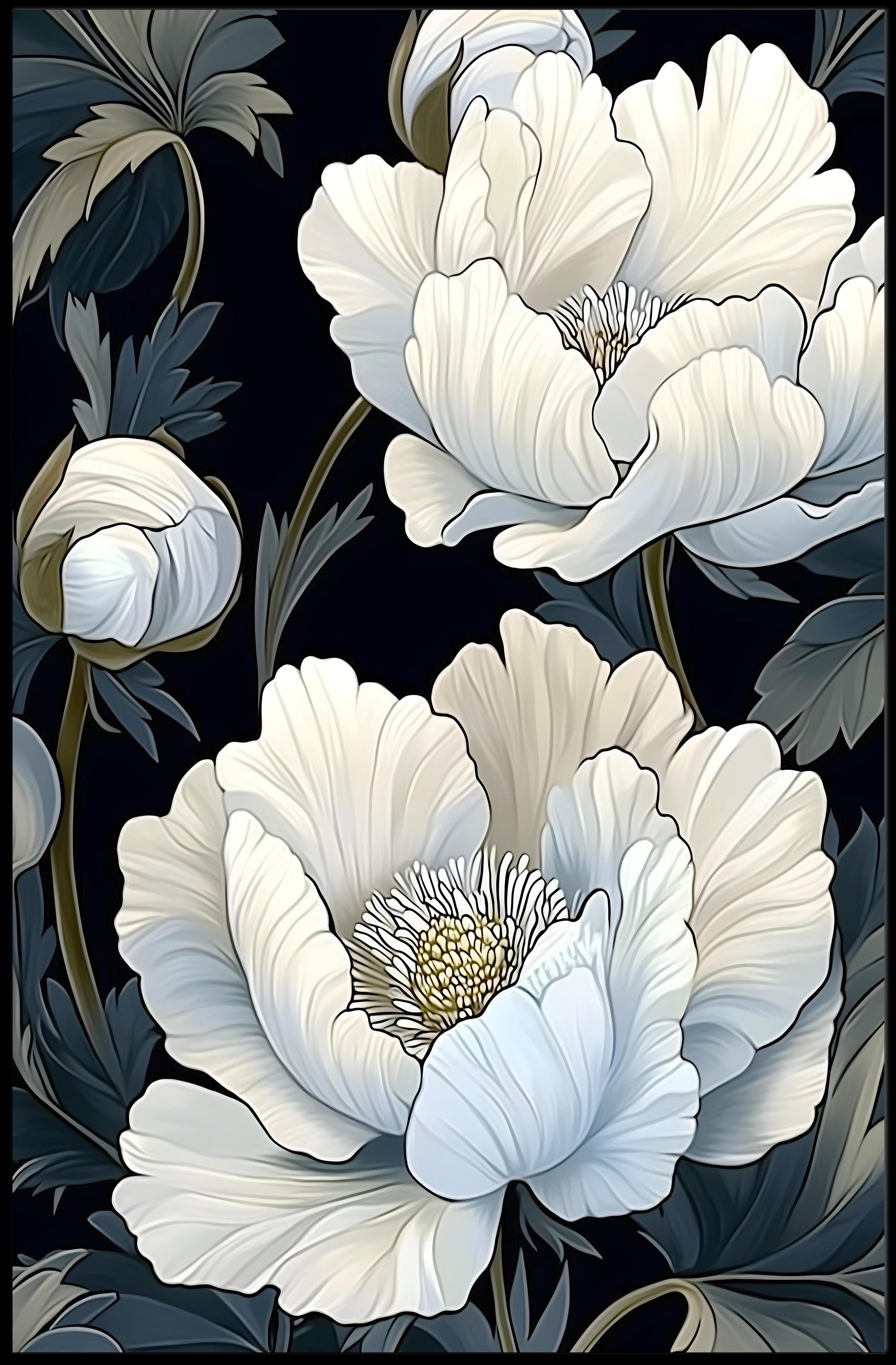 Floral Elegance Wall Art Print for Decor Lovers