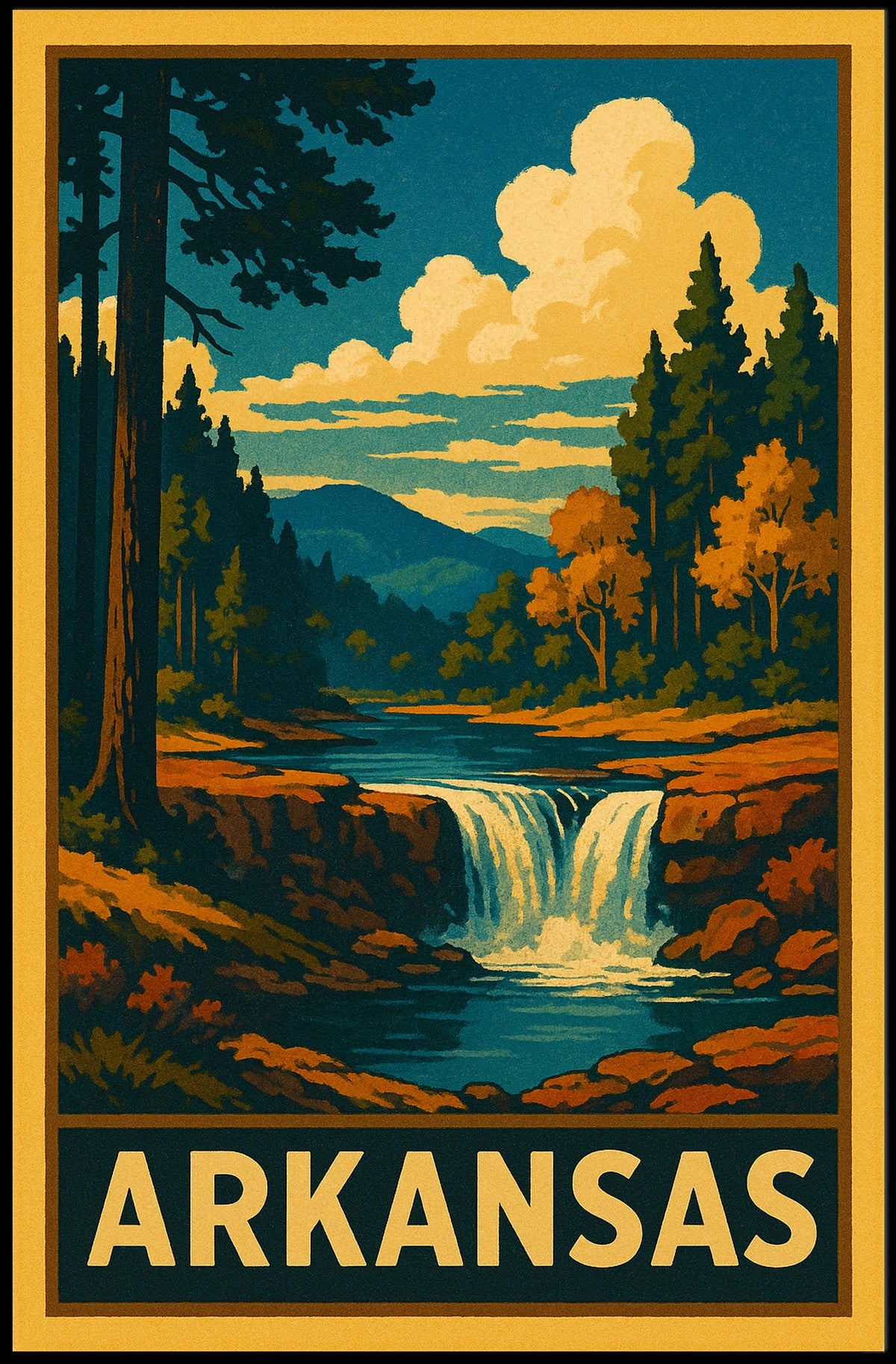 Arkansas Nature Poster