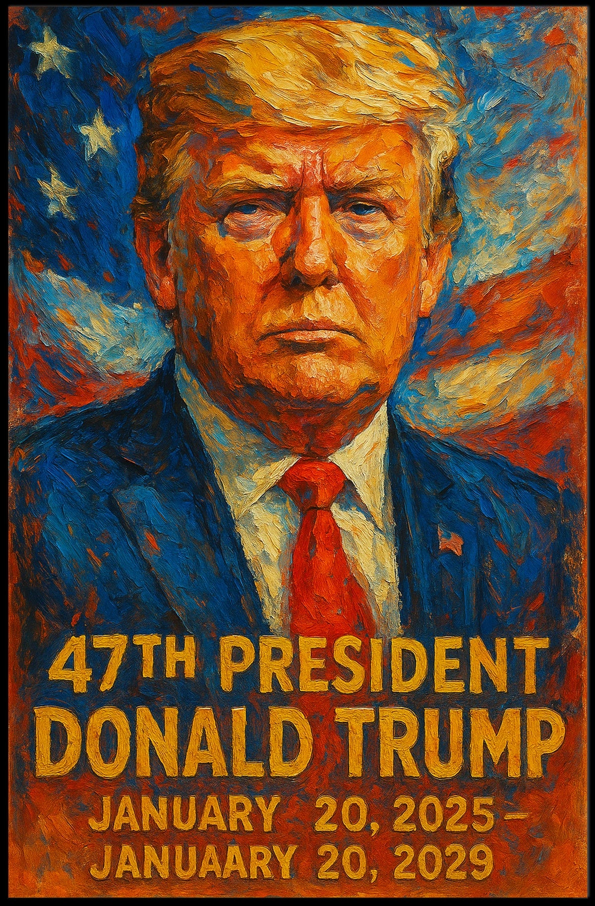Donald Trump 47th President Poster
