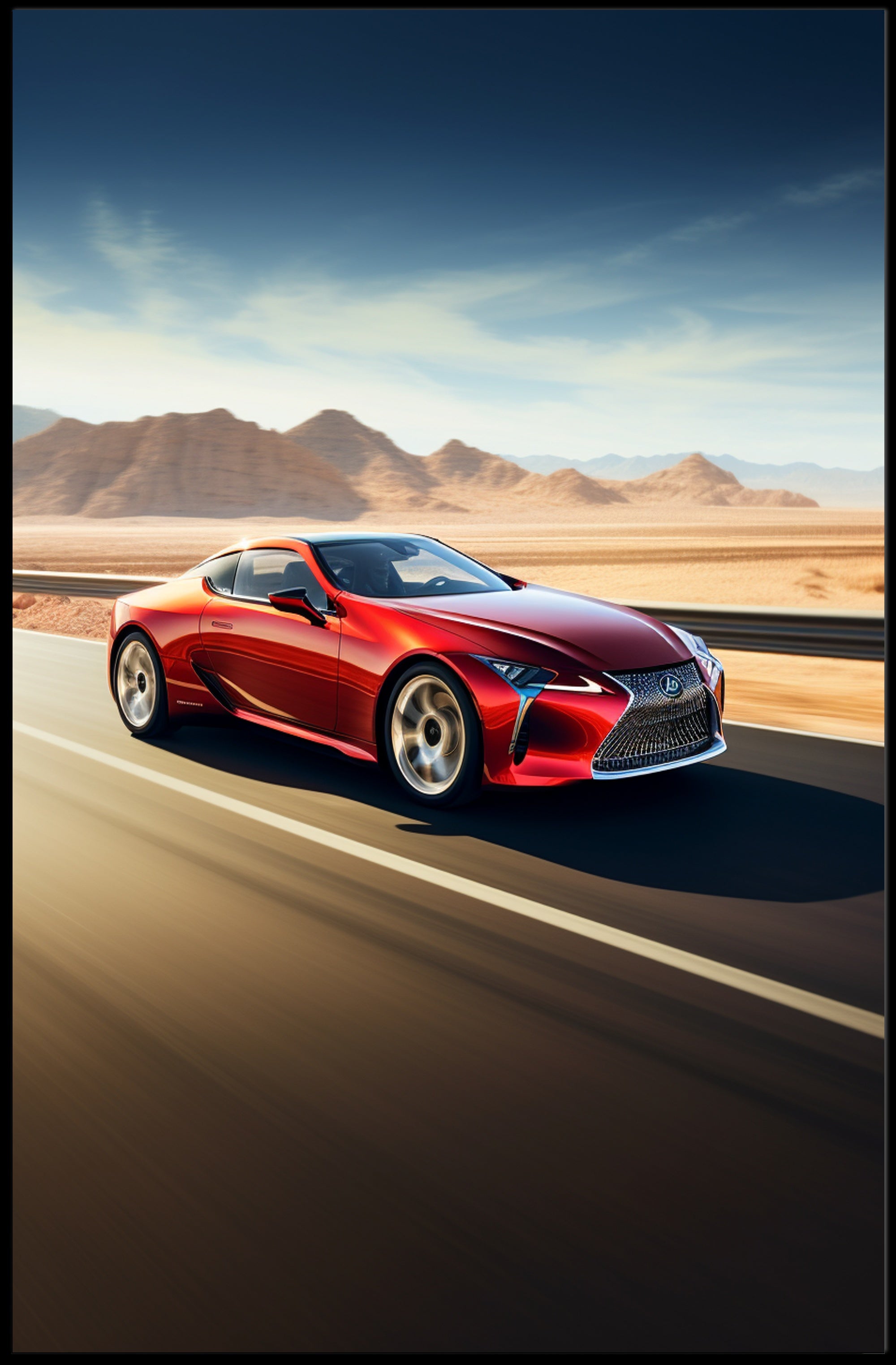 Sleek Elegance in Motion Poster PosterGoat