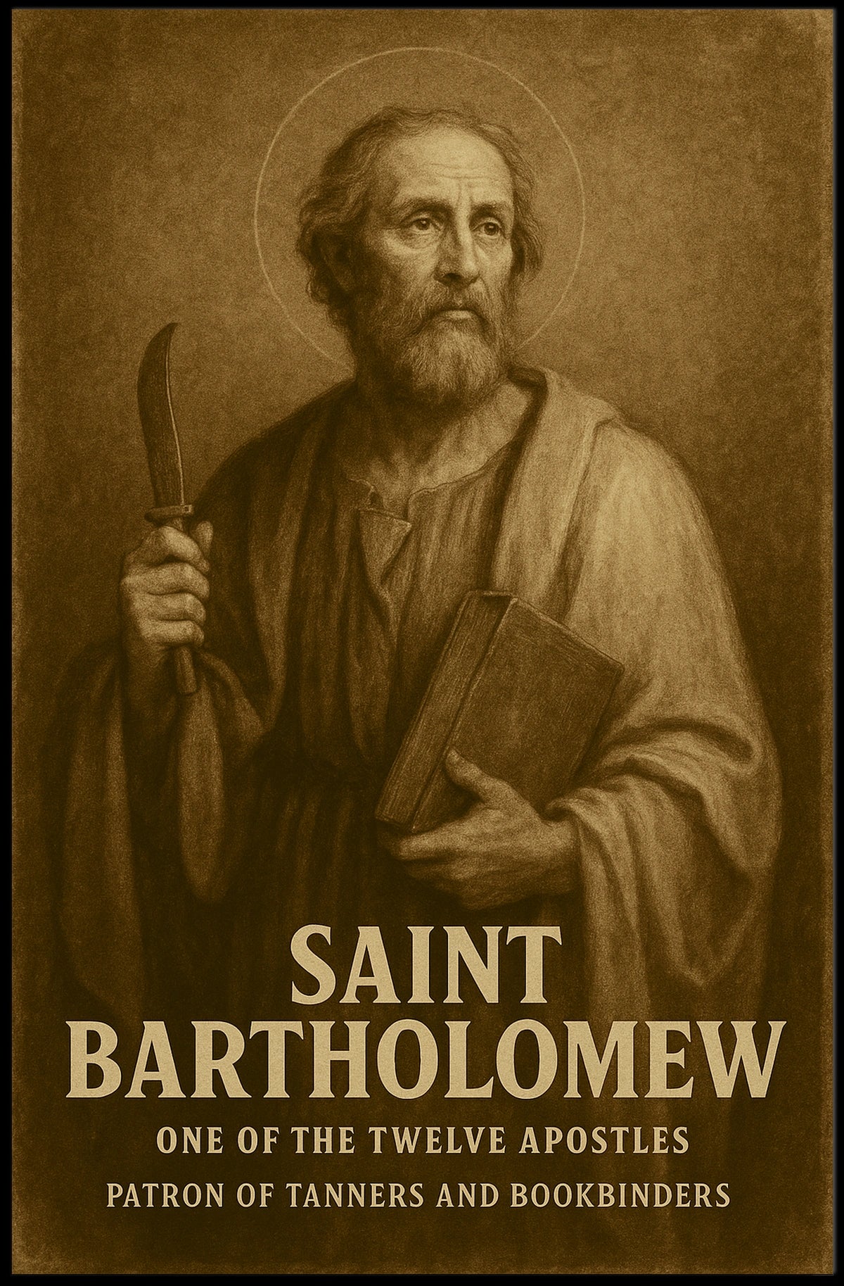 Saint Bartholomew Apostle And Patron Poster