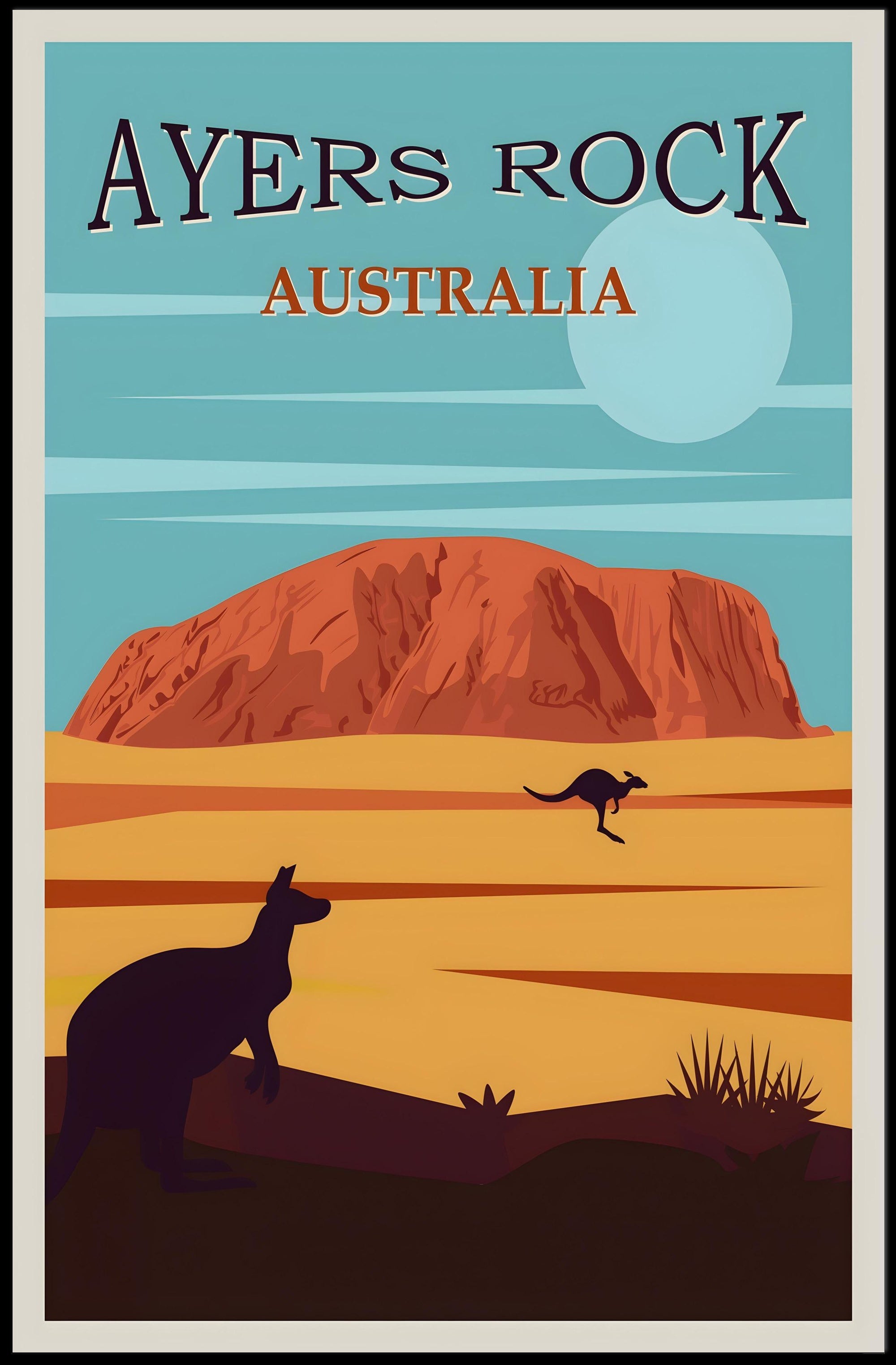 Ayers Rock Uluru Scenic Beauty Travel Poster