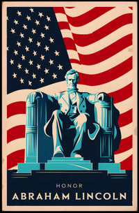 Tribute to Abraham Lincoln Poster