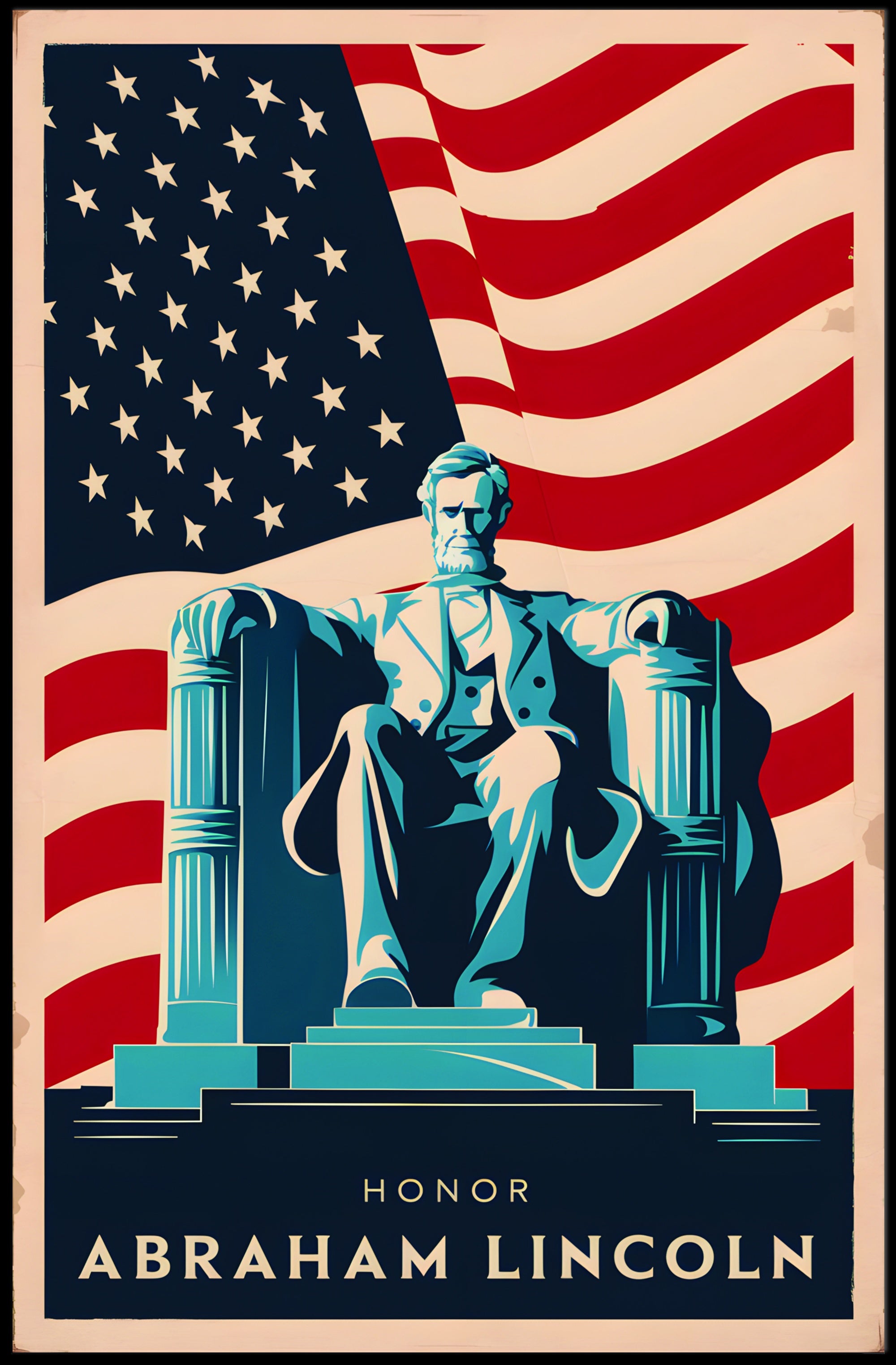 Tribute to Abraham Lincoln Poster