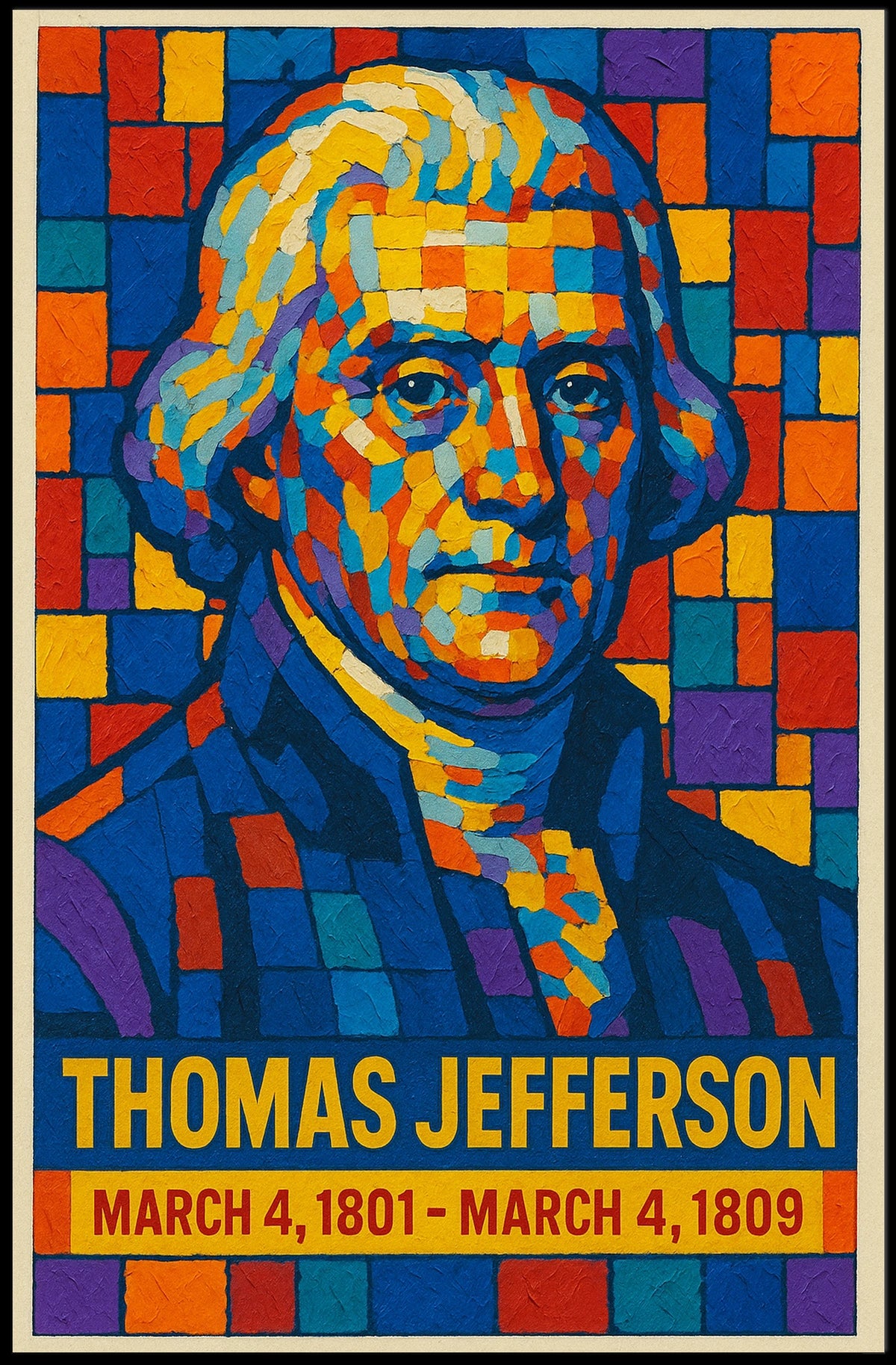 Thomas Jefferson 3rd President Poster