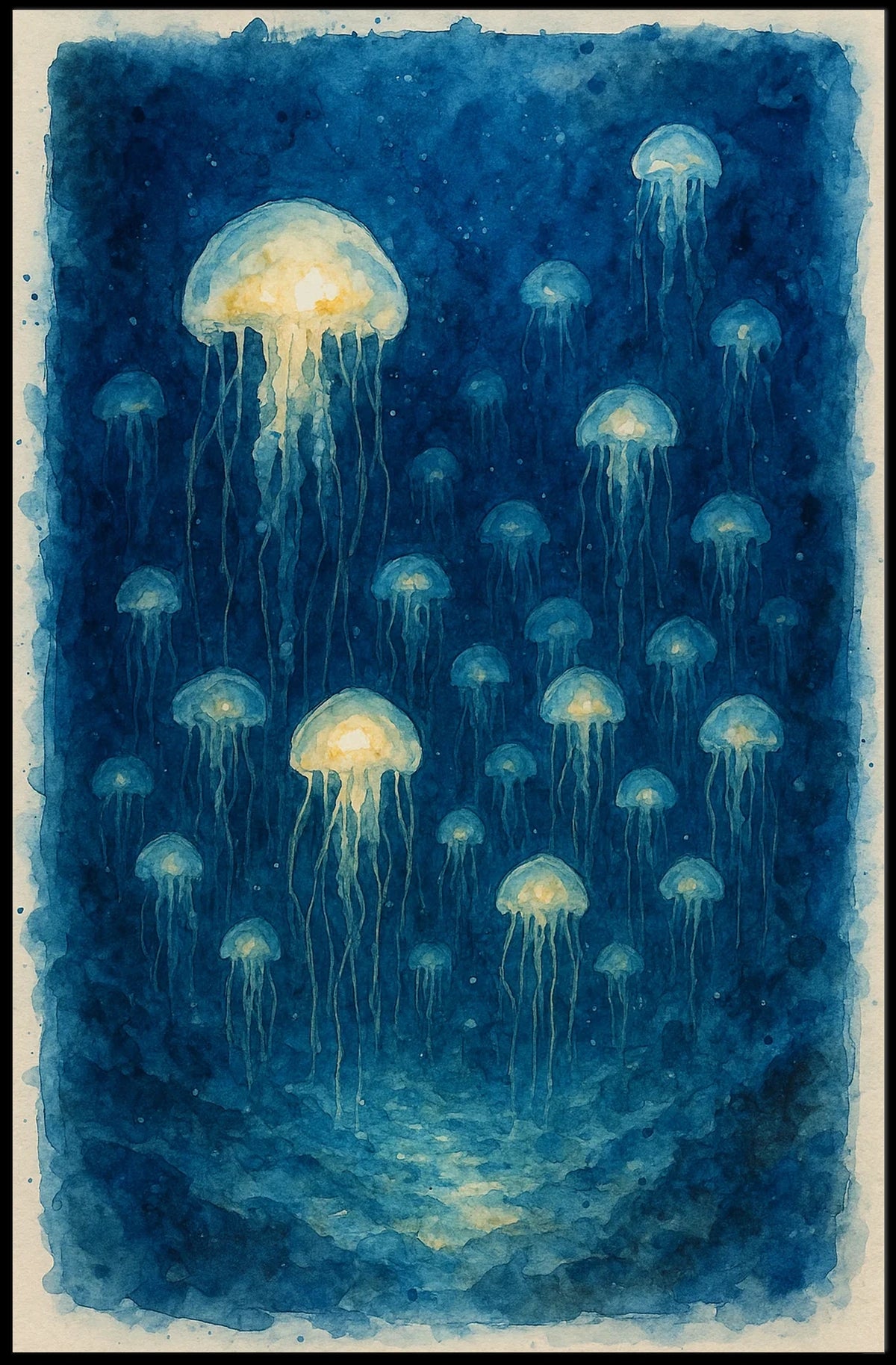 Ethereal Jellyfish Poster