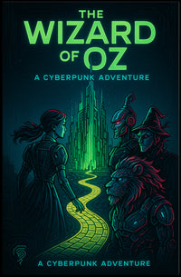 Cyberpunk Wizard of Oz Futuristic Sci-Fi Poster PosterGoat
