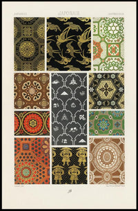 Japanese Pattern Designs Poster