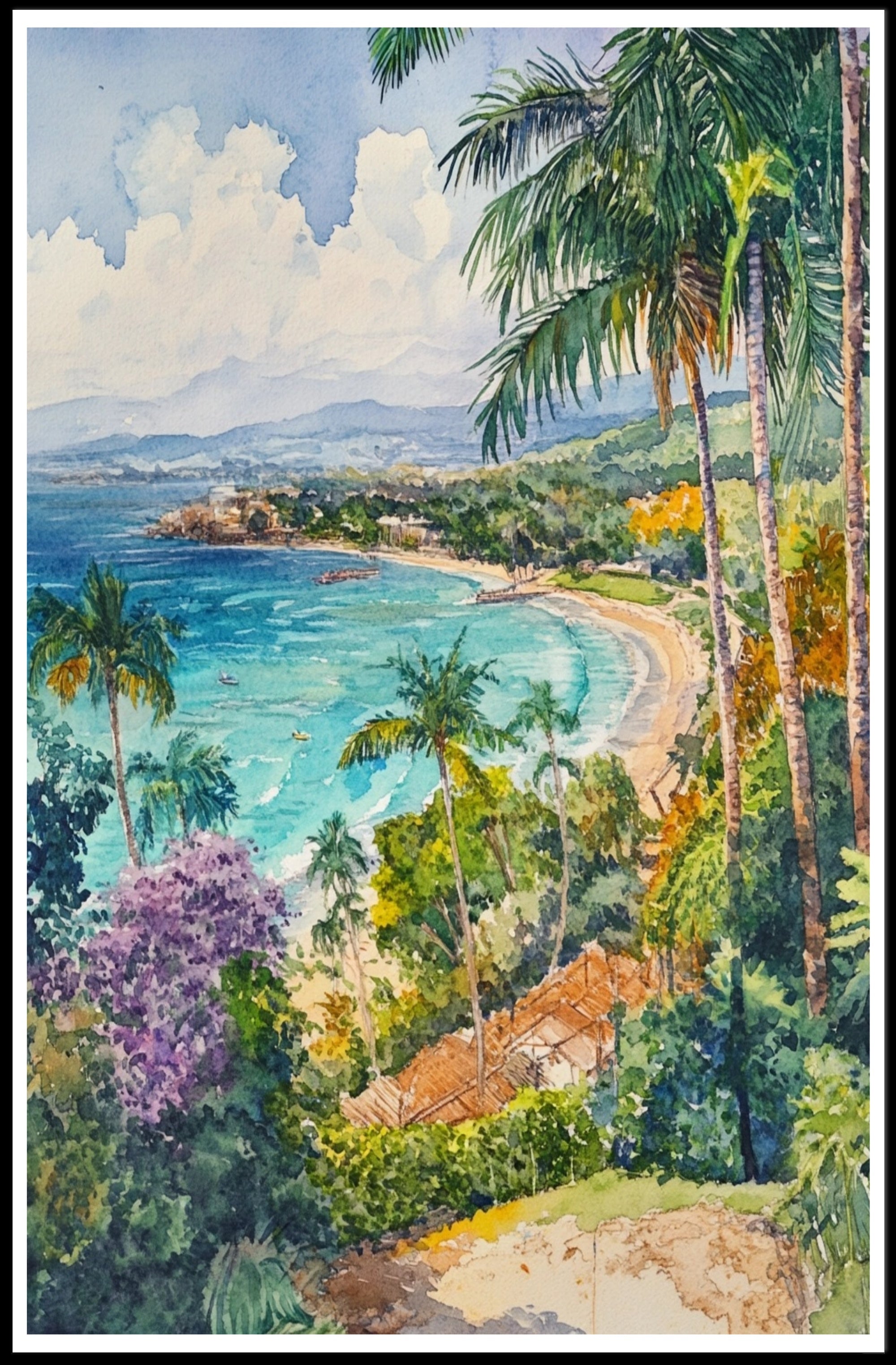 Coastal Paradise Poster PosterGoat